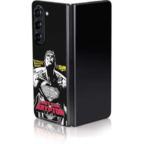 DC Comics Superman Last Son of Krypton Galaxy Z Fold5 5G Skin